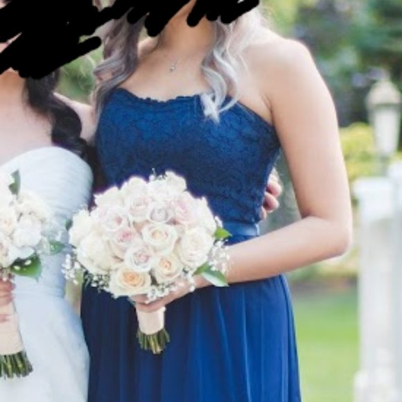 DAVID's BRIDAL // Bridesmaid Dress in Marine - Picture 6 of 6